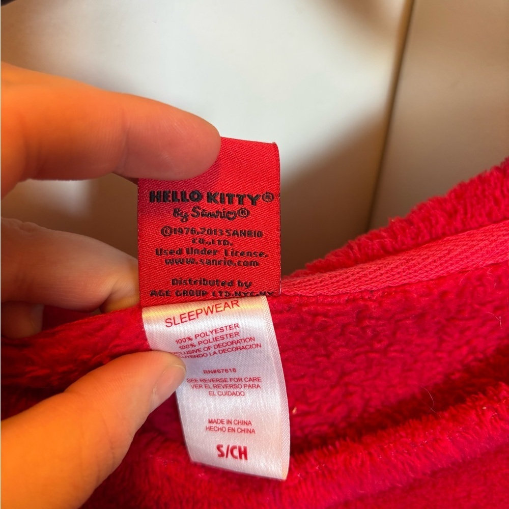 Hello Kitty Red Fleece Sweater - Picture 2 of 10